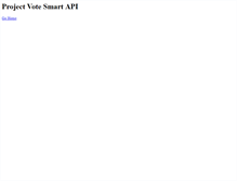 Tablet Screenshot of api.votesmart.org